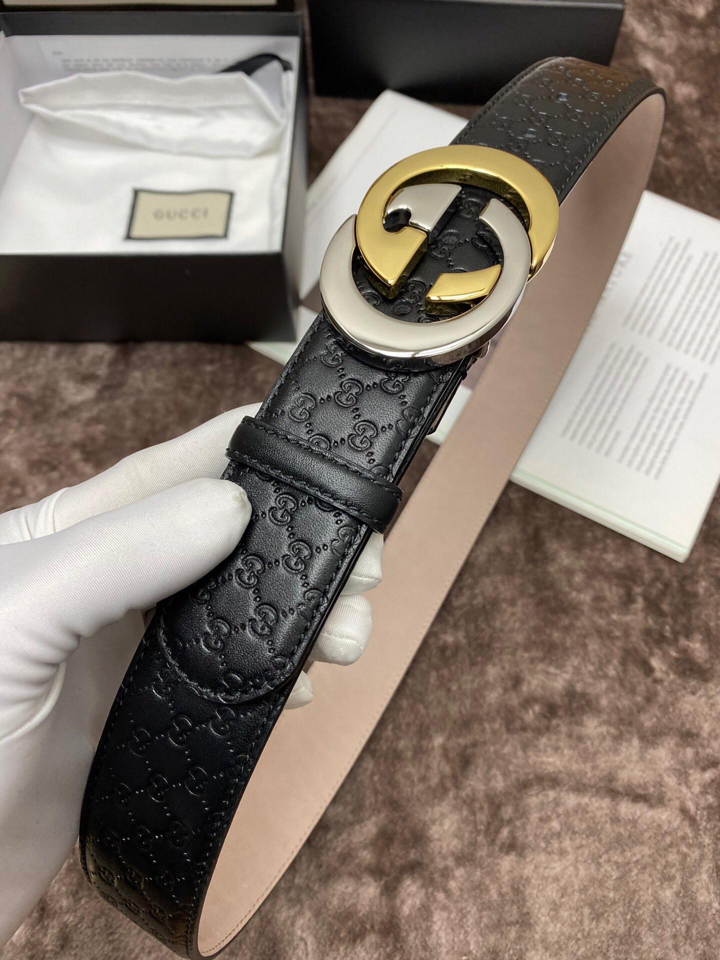 Thắt lưng Gucci like au dây họa tiết logo khóa G đối TLGC79