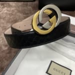 Thắt lưng Gucci like au dây họa tiết logo khóa G đối TLGC79