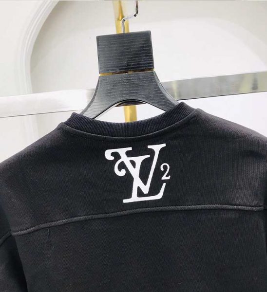 Áo nam Louis Vuitton siêu cấp nỉ họa tiết chữ AOLV01
