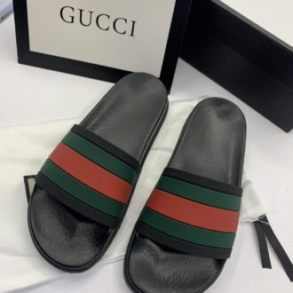 Dép Gucci siêu cấp nam quai ngang họa tiết ba màu DGC06