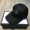 Mũ nam Gucci siêu cấp hoạ tiết logo chữ màu đen MNGC06