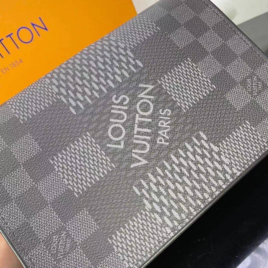 Túi đeo chéo Louis Vuitton like au hoạ tiết caro màu xám TDCLV16