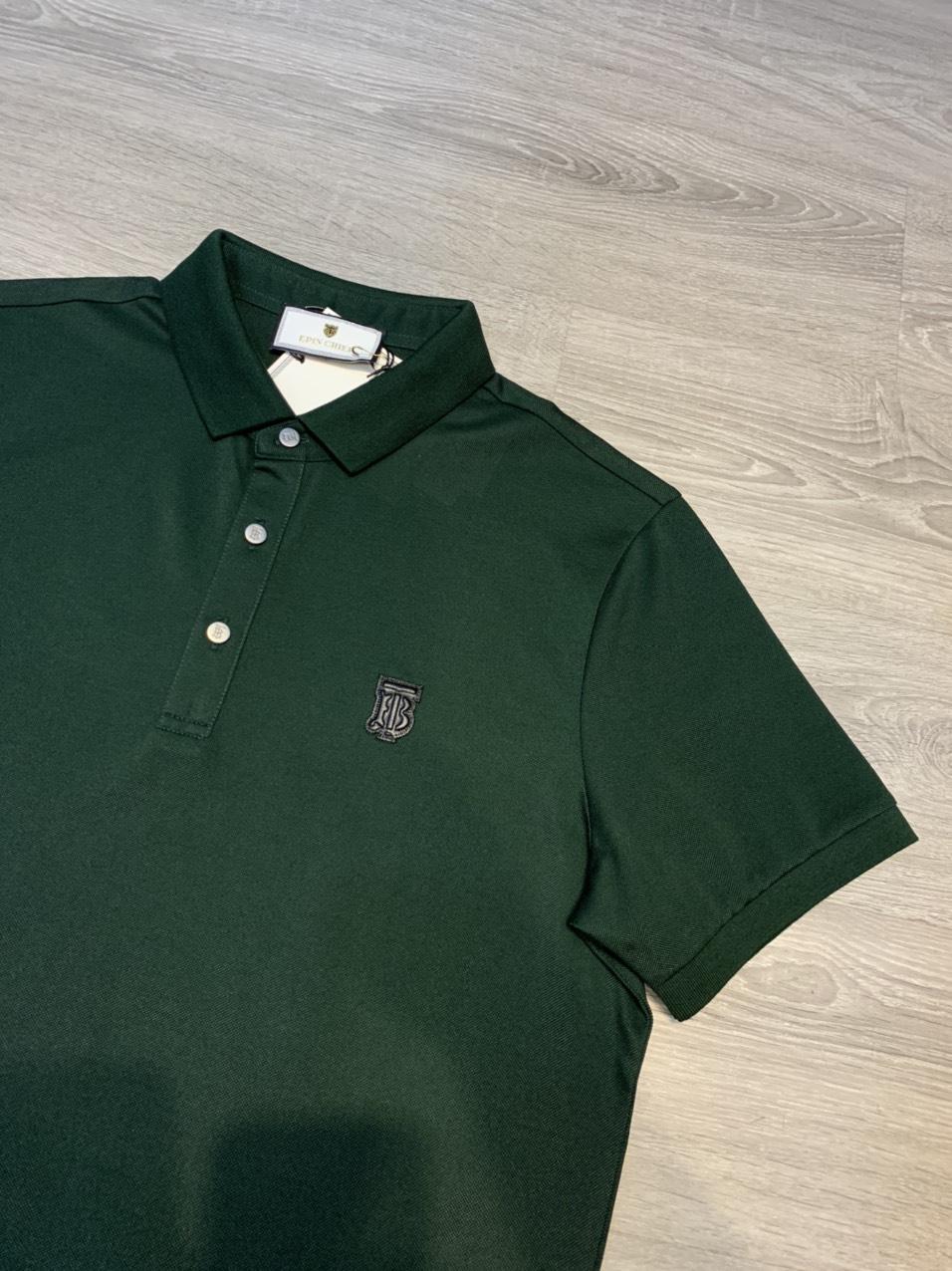 Áo phông Burberry siêu cấp hoạ tiết màu xanh rêu APB02