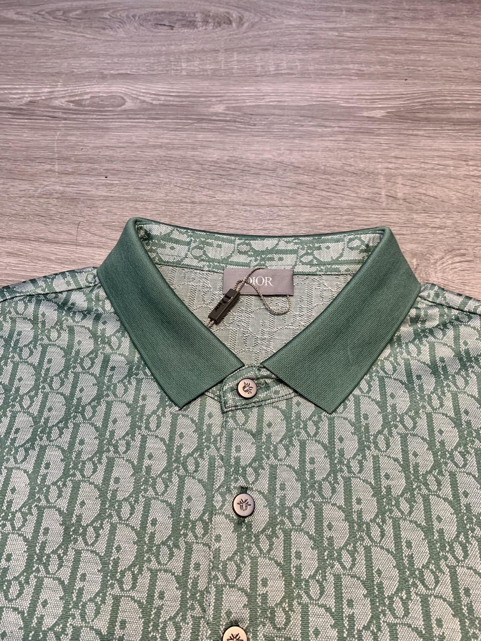 Áo phông Dior siêu cấp hoạ tiết logo xanh lam APDO06