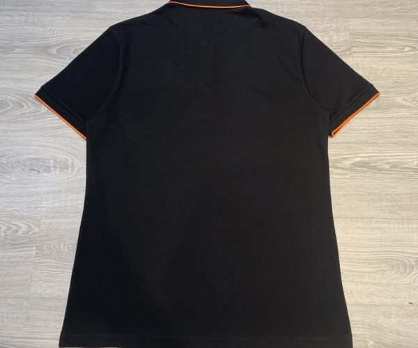 Áo phông Hermes siêu cấp màu đen hoạ tiết viền cam APH03
