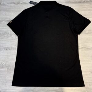 Áo phông Versace siêu cấp full đen thêu chỉ vàng hai bên eo APV03