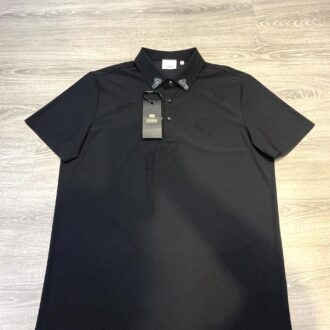 Áo phông Versace siêu cấp màu đen cổ đá APV01