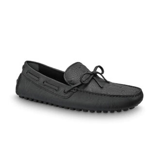Giày lười Louis Vuitton Arizona Moccasin họa tiết hoa in chìm Like Auth