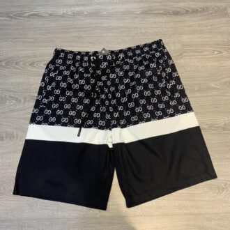 Quần short Gucci siêu cấp full đen logo NY thêu QSG2108