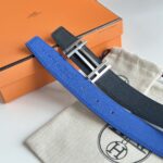 Thắt lưng Hermes mặt chữ H kép bản 3.2Cm Like Auth