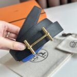 Thắt lưng Hermes khóa chữ H que màu Gold bản 3.2 Cm Like Auth