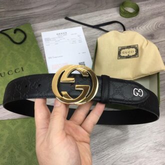 Thắt lưng nam Gucci siêu cấp họa tiết logo chữ G lồng TLGC74