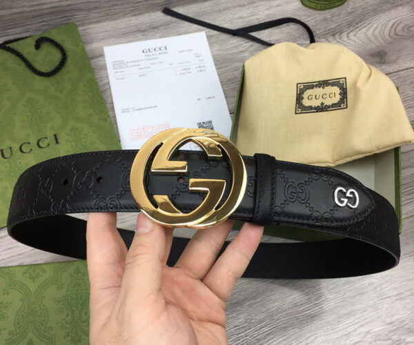 Thắt lưng nam Gucci siêu cấp họa tiết logo chữ G lồng TLGC74