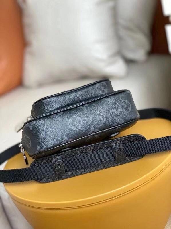 Túi đeo chéo Louis Vuitton like au hoạ tiết hoa đen chéo ngực TDCLV26