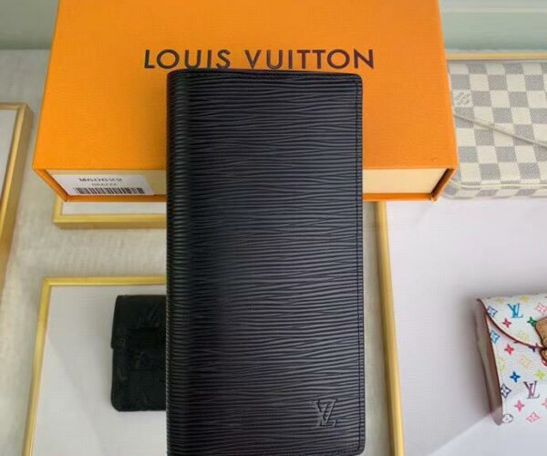Ví gấp Louis Vuitton màu đen da epi Like Auth