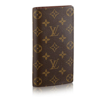 Ví gấp Louis Vuitton màu nâu họa tiết hoa Monogram Like Auth