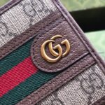 Ví nam Gucci Ophidia GG Bi-Fold viền nâu Like Auth