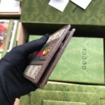 Ví nam Gucci Ophidia GG Bi-Fold viền nâu Like Auth