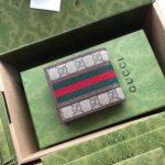 Ví nam Gucci Ophidia GG Bi-Fold viền nâu Like Auth