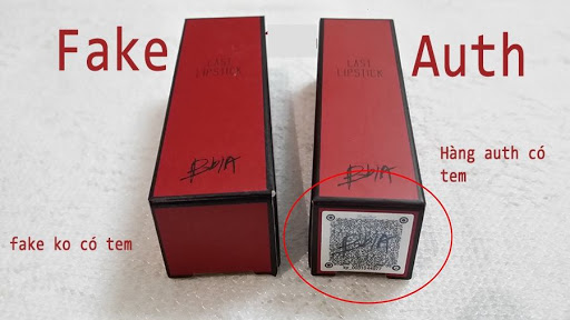 Hình ảnh mã code của hàng fake và hàng auth