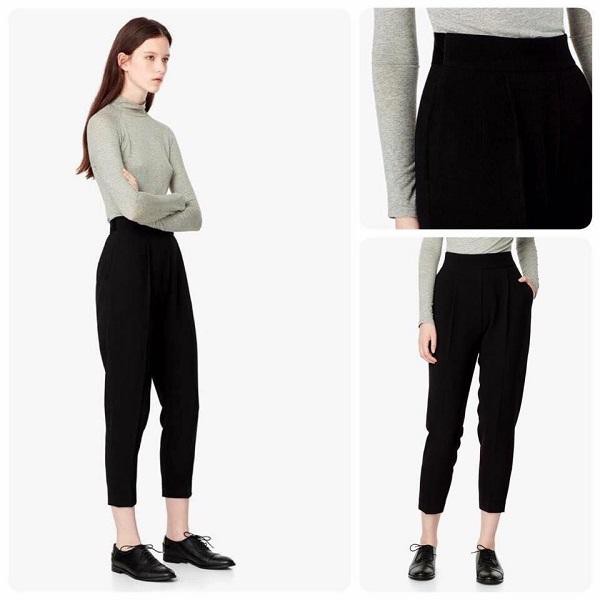 Giày sục loafer phối với quần baggy