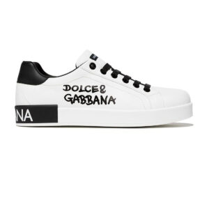 Giày sneaker Dolce & Gabbana màu trắng hoạ tiết logo chữ