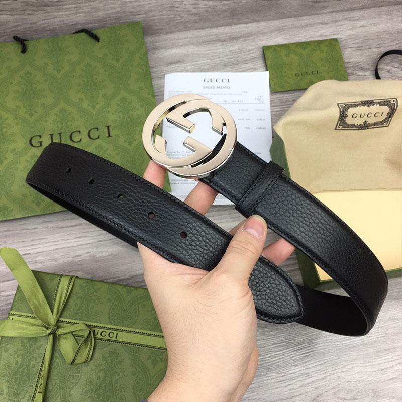 Thắt lưng Gucci siêu cấp da nhăn họa tiết khóa chữ logo tròn TLGC80