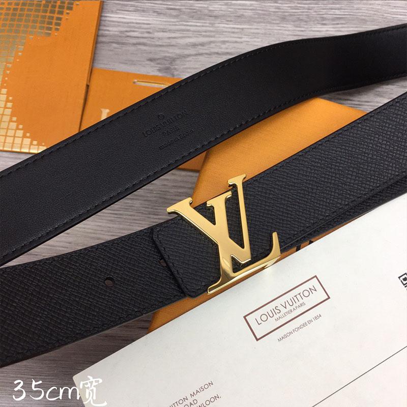 Thắt lưng Louis Vuitton like au da taiga họa tiết logo TLLV98 