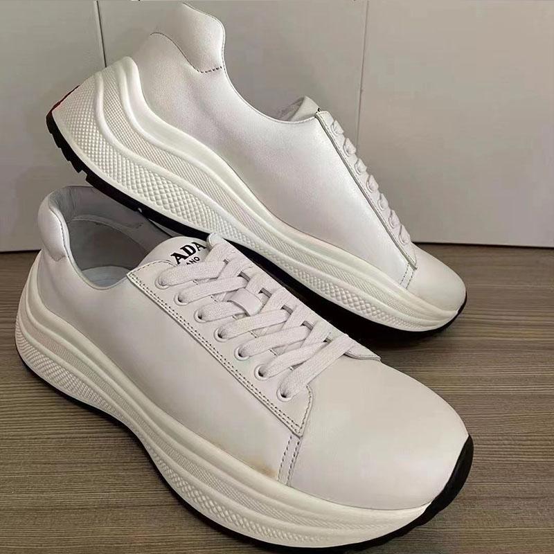 Giày thể thao Prada like au họa tiết màu trắng GLP46