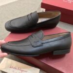 Giày lười Salvatore Ferragamo like au đế cao da trơn tag ẩn GLSF33