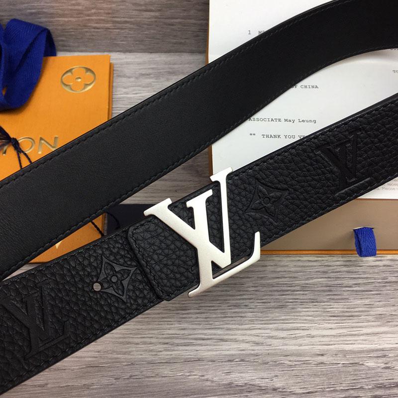 Thắt lưng Louis Vuitton siêu cấp da nhăn họa tiết hoa chìm TLLV99