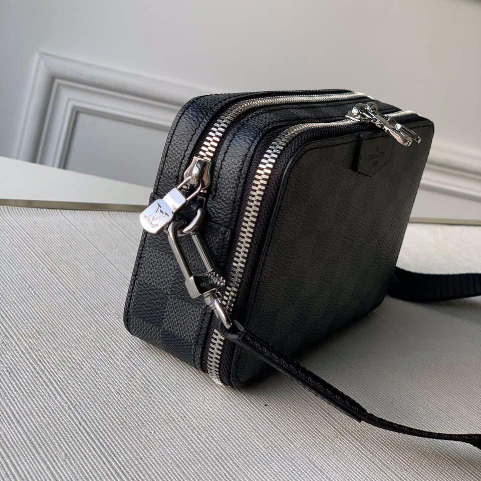 Túi đeo chéo Louis Vuitton like au Alpha Wareable Wallet Damier Graphite TDCLV31