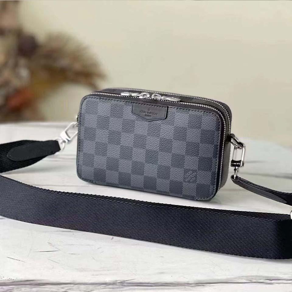 Túi đeo chéo Louis Vuitton like au Alpha Wareable Wallet Damier Graphite TDCLV31