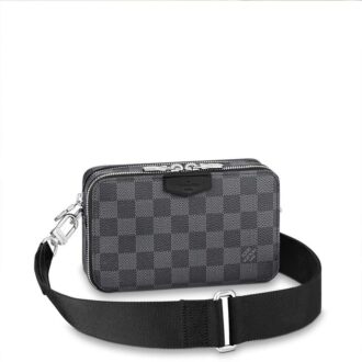 Túi đeo chéo Louis Vuitton like au Alpha Wareable Wallet Damier Graphite TDCLV31