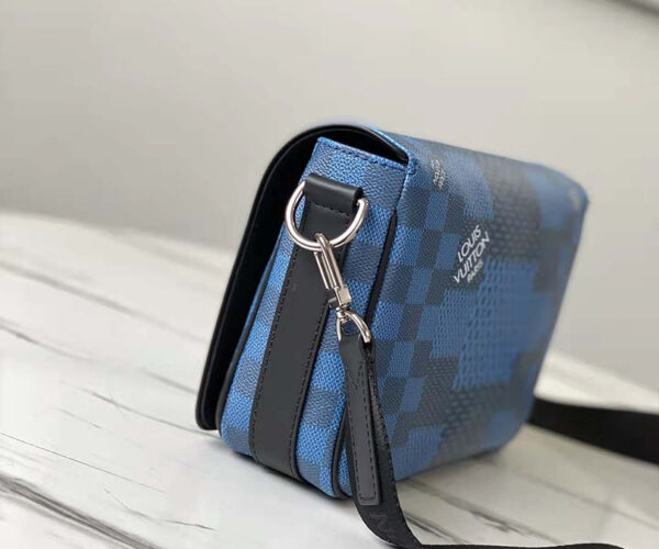 Túi đeo chéo Louis Vuitton like au Studio Messenger Blue Damier Graphite TDCLV29