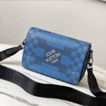 Túi đeo chéo Louis Vuitton like au Studio Messenger Blue Damier Graphite TDCLV29