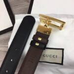 Thắt lưng Gucci siêu cấp da trơn khóa xoay họa tiết chữ G TLGC82