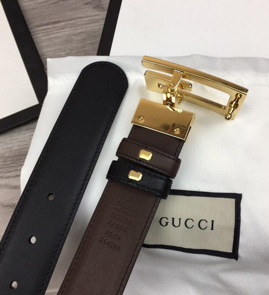 Thắt lưng Gucci siêu cấp da trơn khóa xoay họa tiết chữ G TLGC82