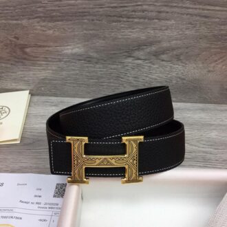 Thắt lưng Hermes like au họa tiết khóa tượng hình TLH49