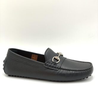 Giày lười Gucci like au da nhăn khóa logo nhỏ GLGC65