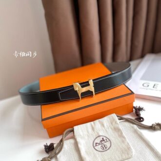 Thắt lưng nam Hermes like au họa tiết ngựa TLH52