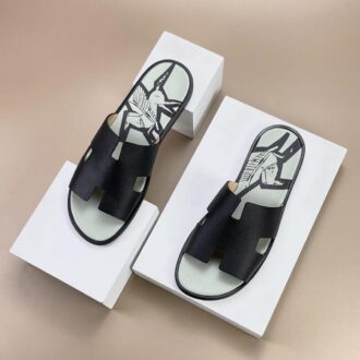 Dép Hermes Like Auth da taiga họa tiết in 3D