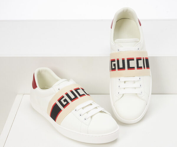 Giày Gucci ACE Stripe Like Auth màu trắng