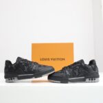 Giày Louis Vuitton LV Trainer x Nigo Black Denim Like Auth hoa đen