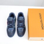 Giày Louis Vuitton LV Trainer x Nigo Blue Demin Like Auth màu xanh