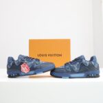 Giày Louis Vuitton LV Trainer x Nigo Blue Demin Like Auth màu xanh