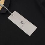 Áo Polo Dior nam đen hoạ tiết logo chữ trắng