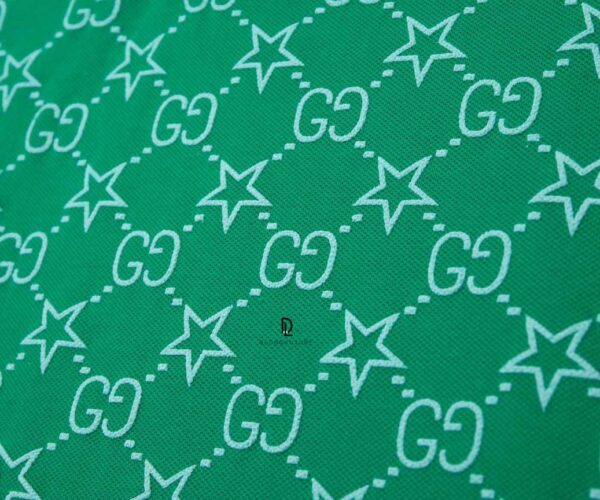 Áo Polo Gucci GG Stretch Cotton Polo Màu Xanh Green