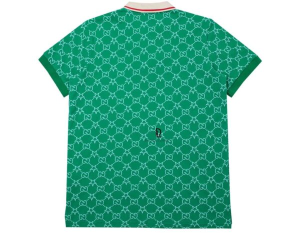 Áo Polo Gucci GG Stretch Cotton Polo Màu Xanh Green