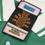 Áo Polo Gucci Pineapple màu xanh Like Auth